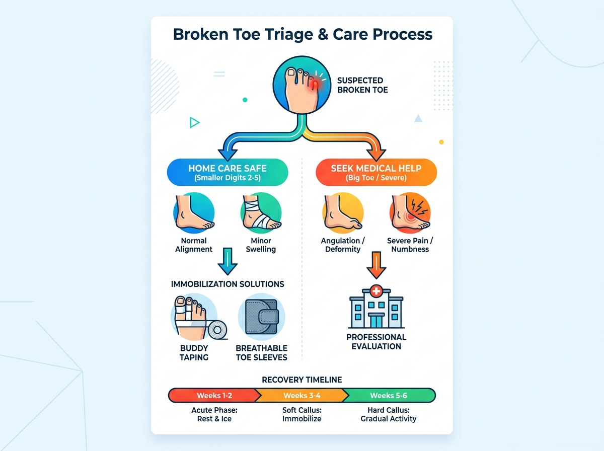 Toe injury assessment and recovery guide